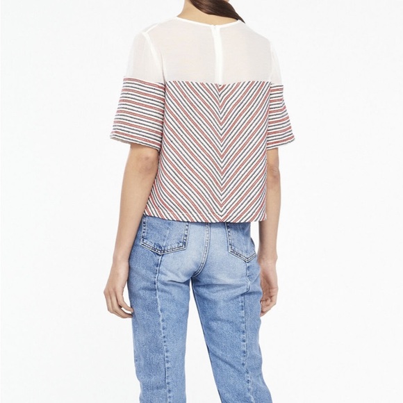 Sandro Paris Striped Cropped Top - Picture 2 of 10